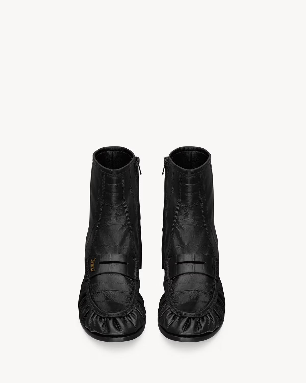 YSL Le Loafer Boots Hagfish Black