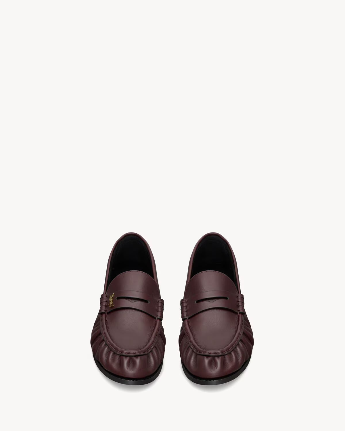 YSL Le Loafer Supple Smooth Leather Helios Bordeaux