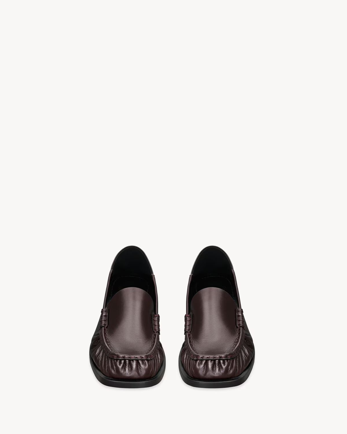 YSL Theobald Foldable Loafers Smooth Leather Raw Brown