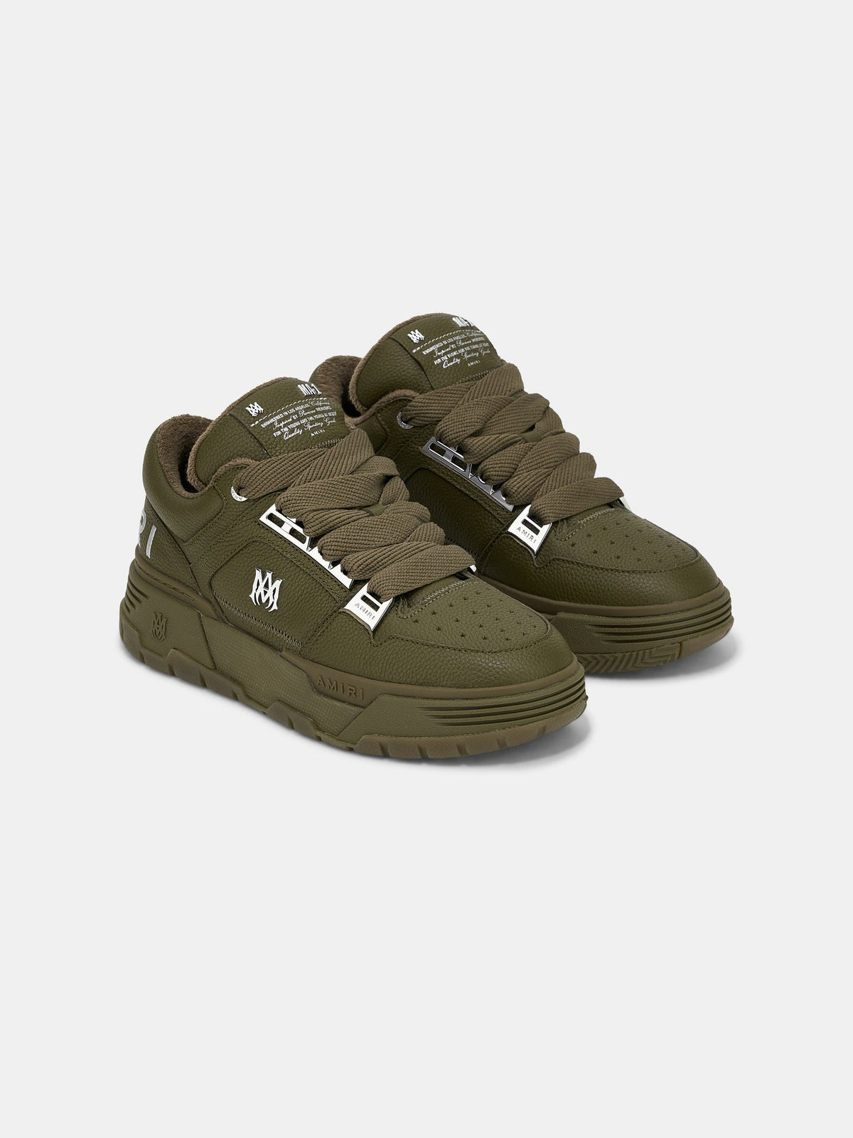AMIRI Metallic Ma-1 Sneakers Thyme