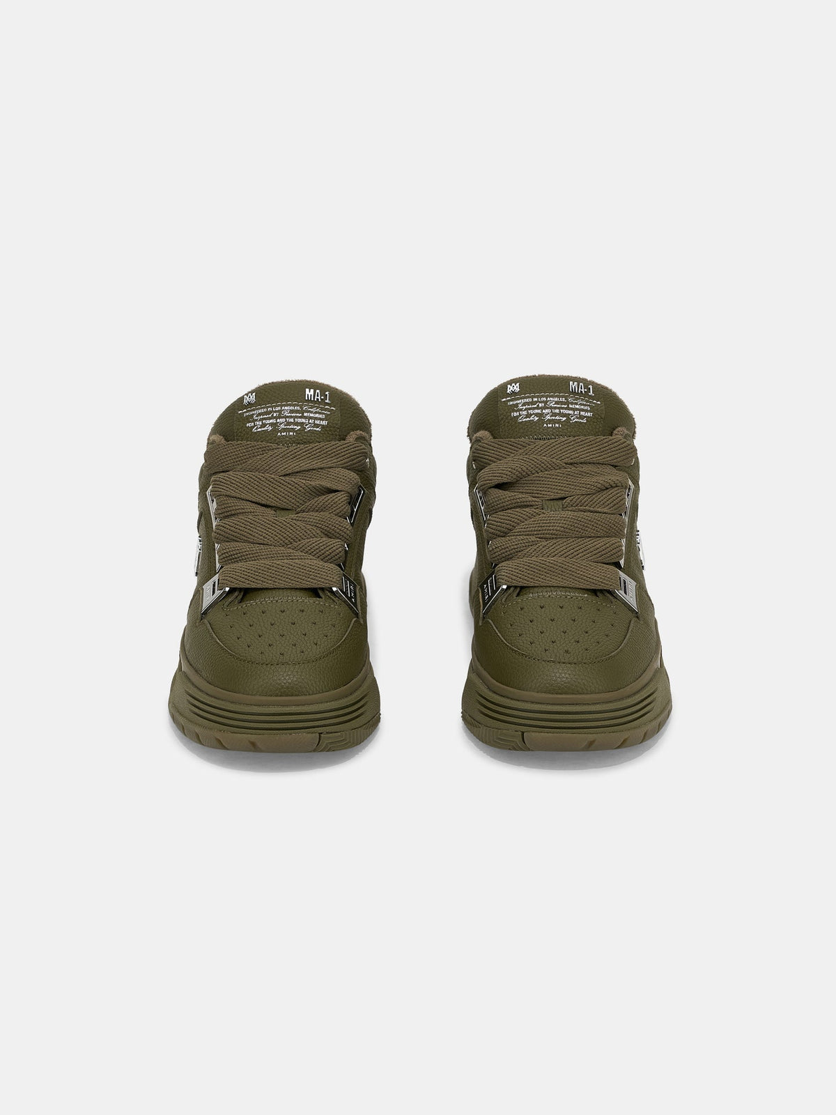 AMIRI Metallic Ma-1 Sneakers Thyme