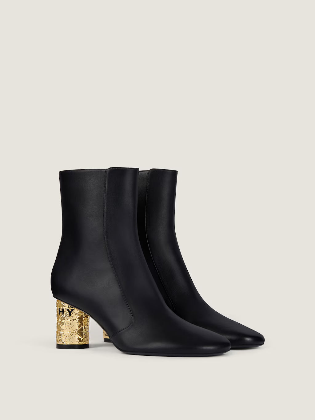 Givenchy Tape Ankle Boots In Leather Black