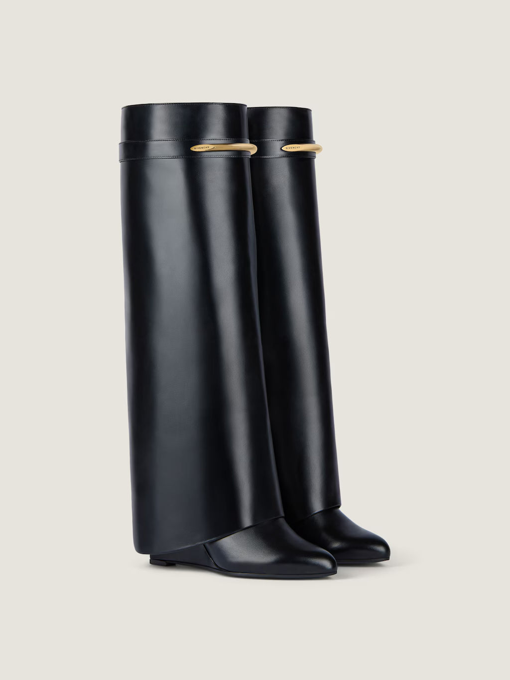 Givenchy Shark Pinch Boots In Leather Black