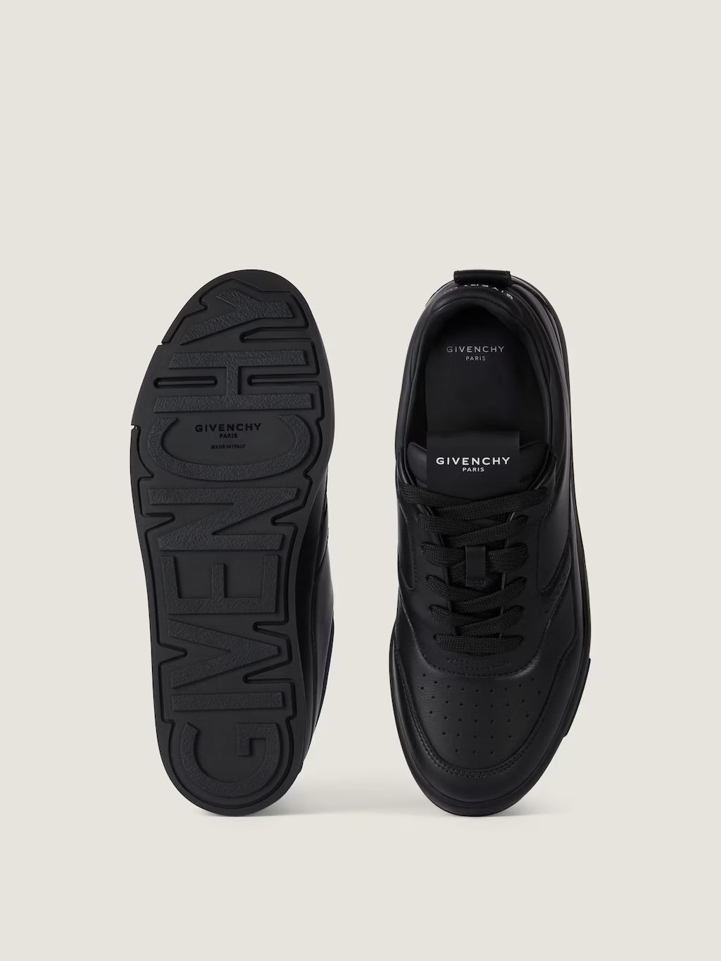 Givenchy Yard Sneakers In Leather Black