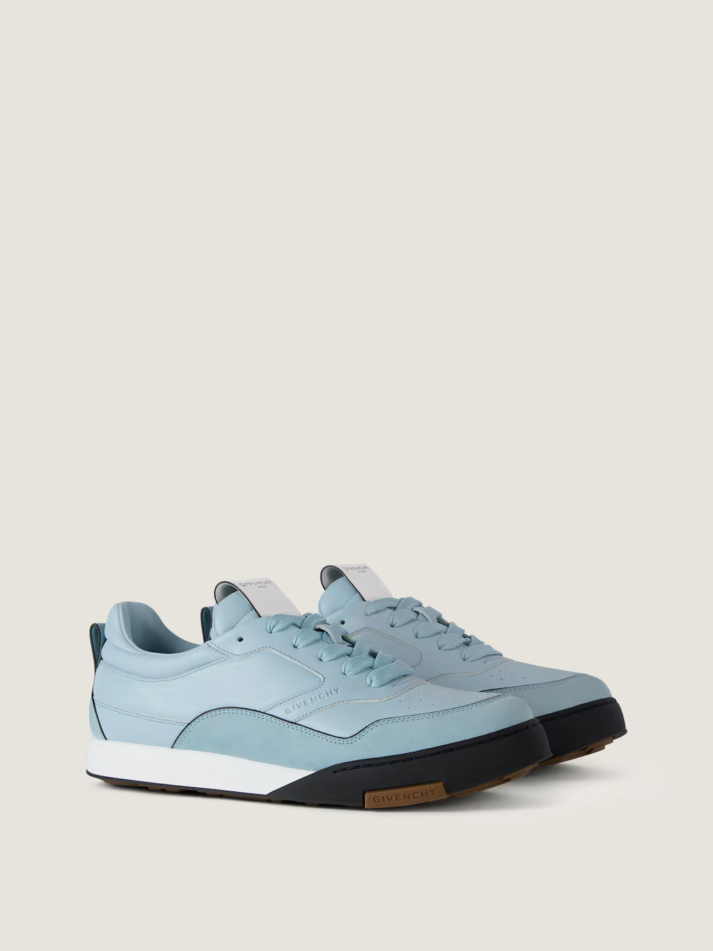 Givenchy Yard Sneakers In Leather Sky Blue