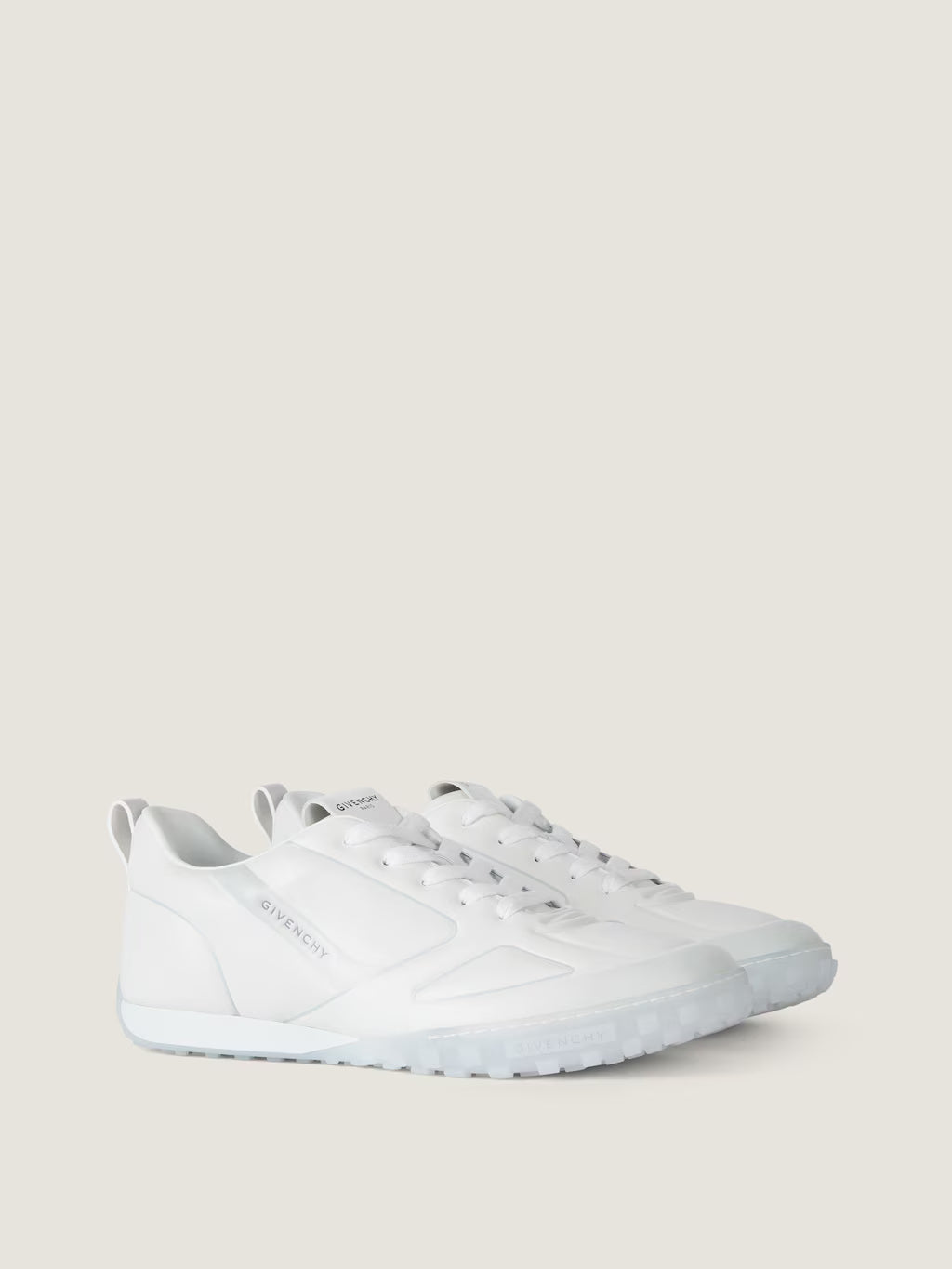Givenchy Glide Sneakers In Leather White/Grey