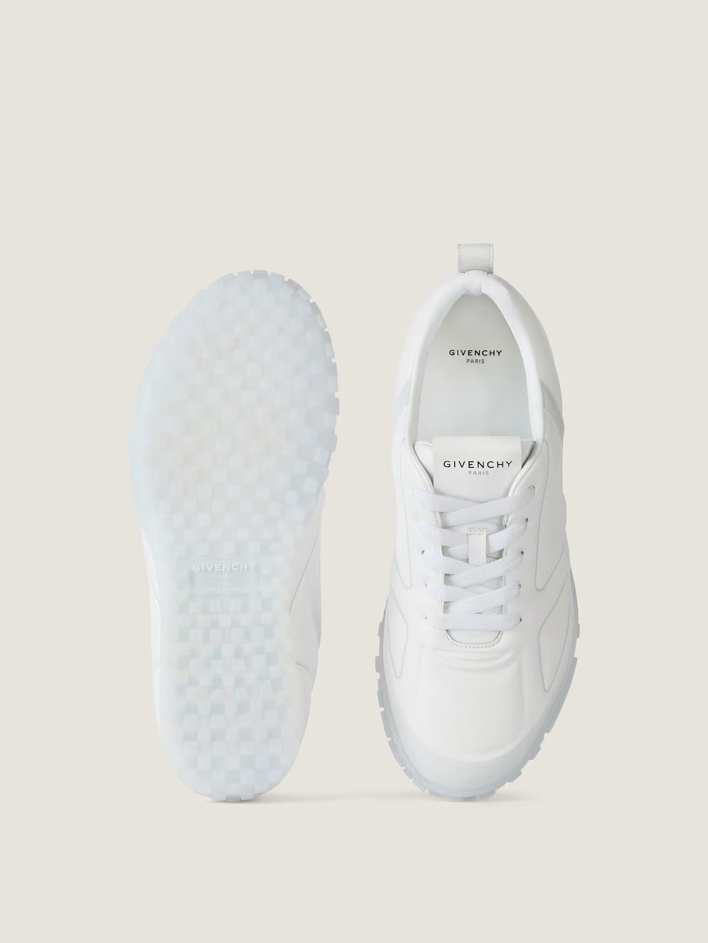 Givenchy Glide Sneakers In Leather White/Grey