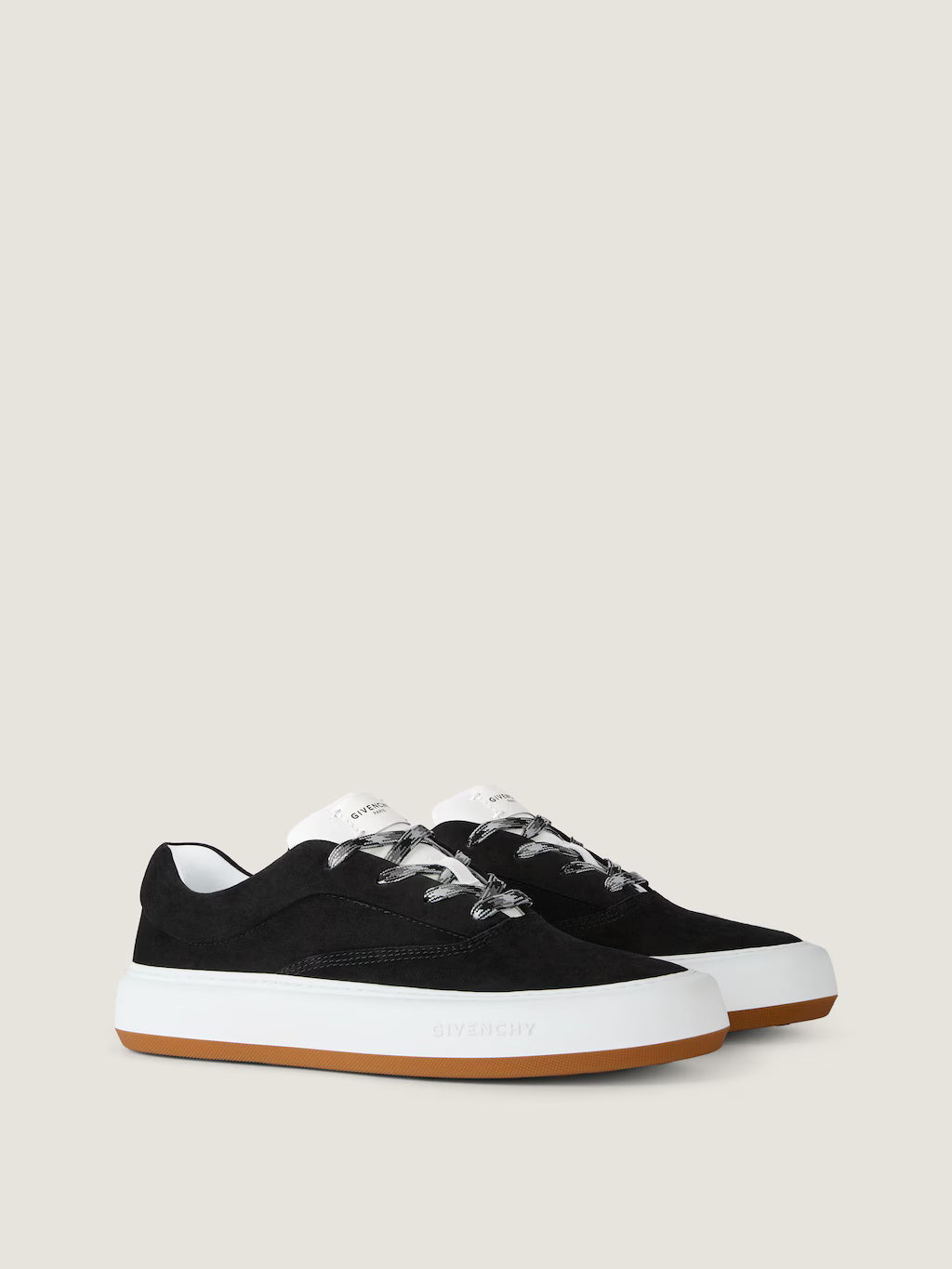 Givenchy New City Sneakers In Suede Black
