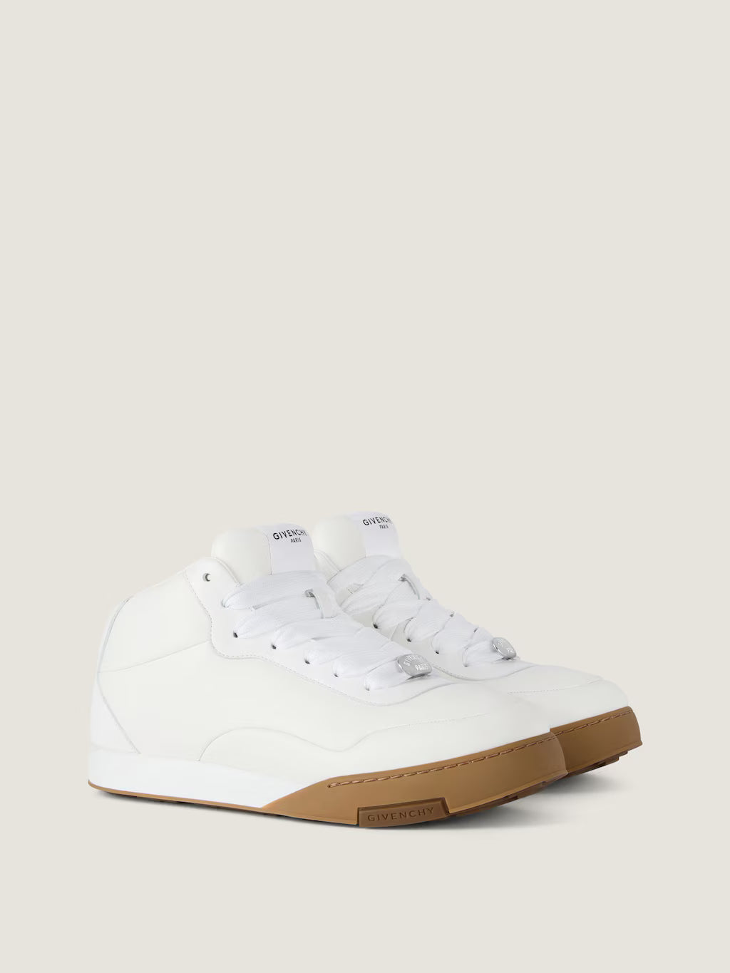 Givenchy Puffy Yard Mid-top Sneakers In Nappa Leather White