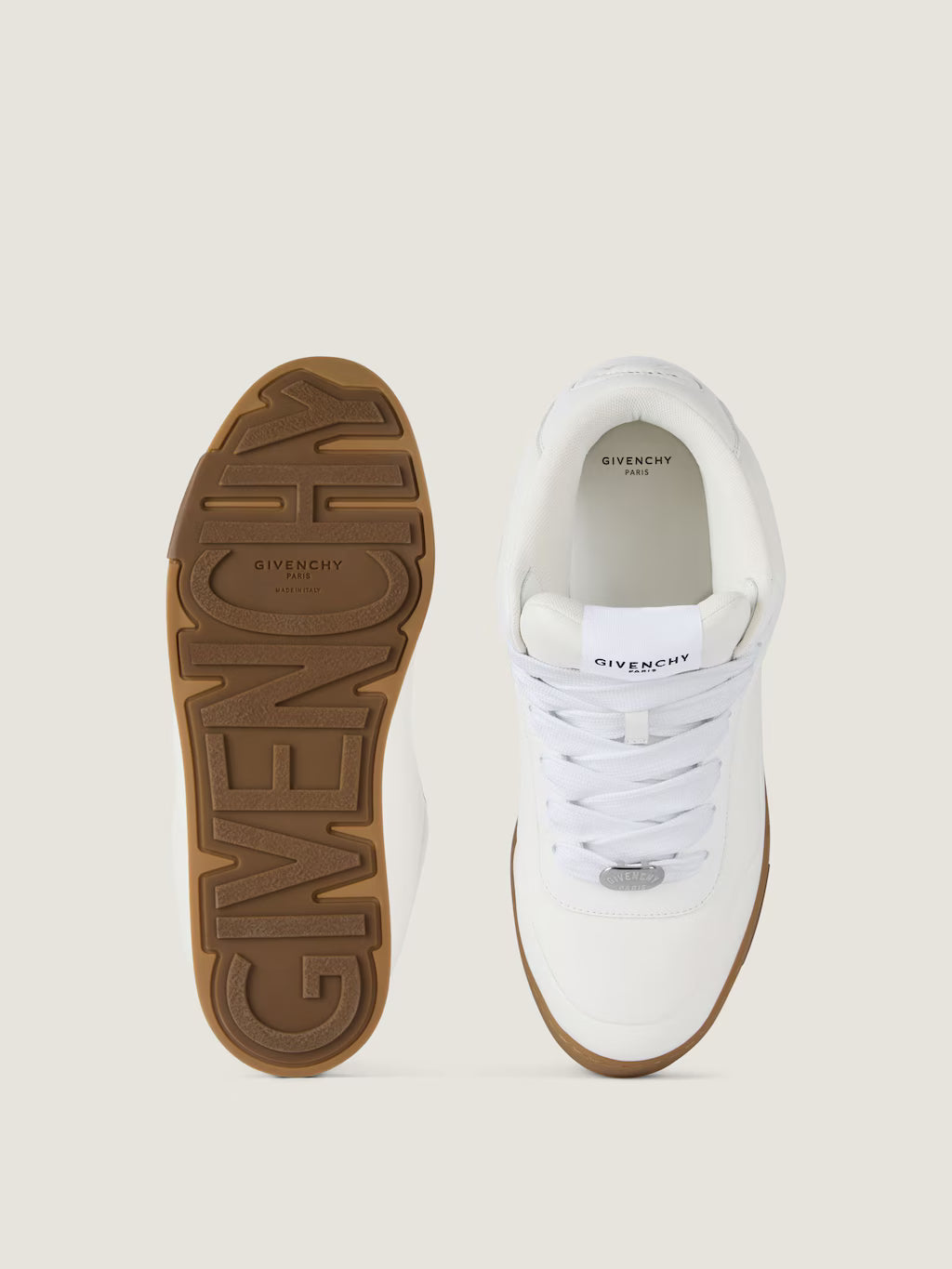 Givenchy Puffy Yard Mid-top Sneakers In Nappa Leather White