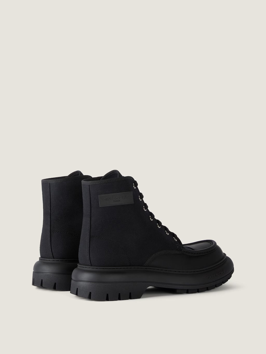 Givenchy Cargo Desert Boots Canvas Gum Leather