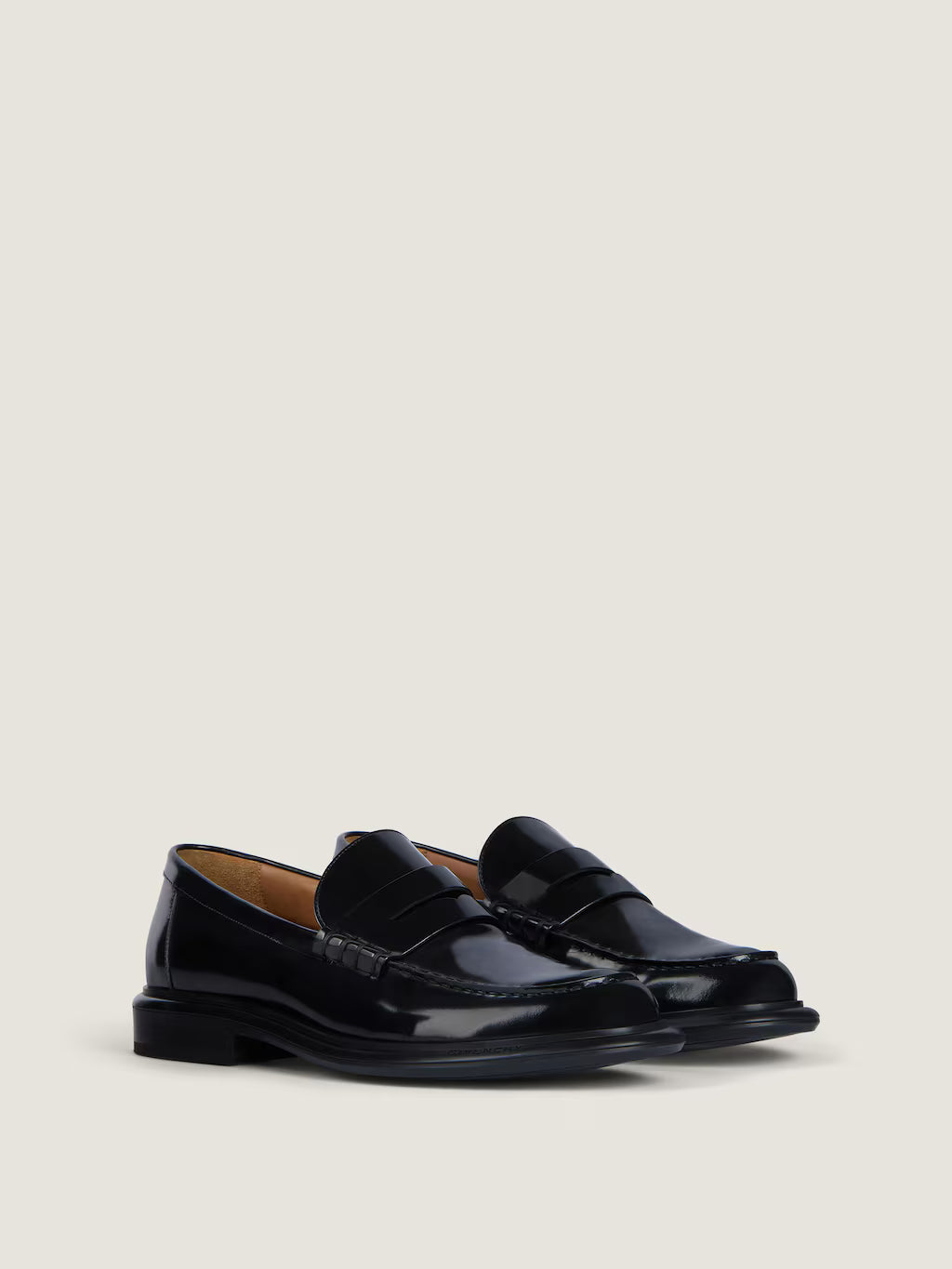 Givenchy Gent Loafers In Brushed Leather Black