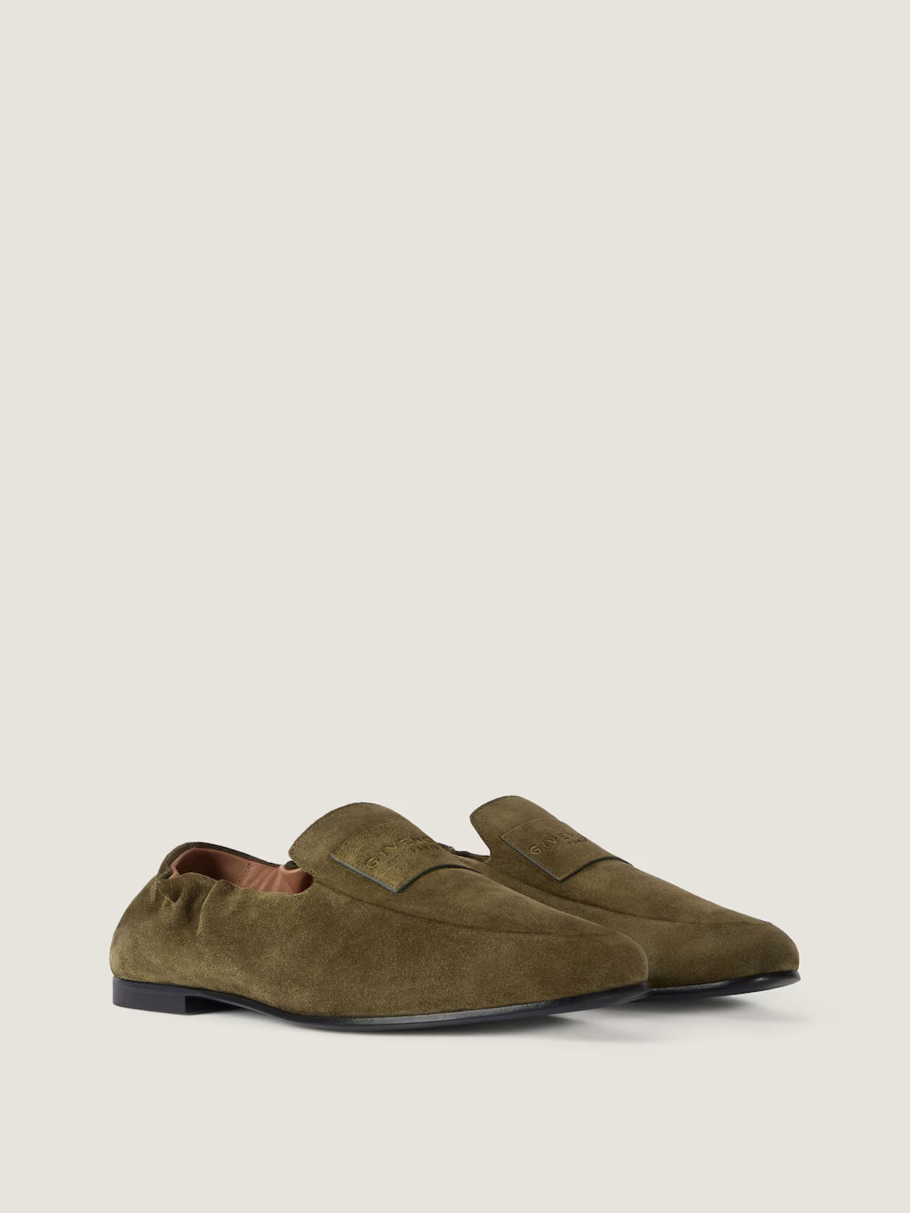 Givenchy Label Loafers In Suede