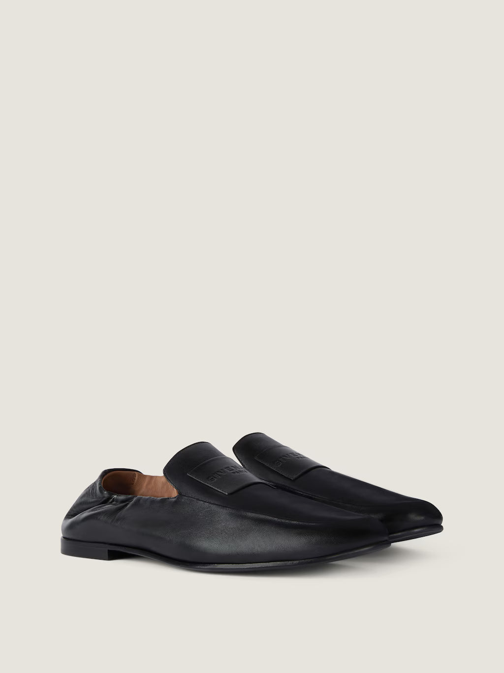 Givenchy Label Loafers In Nappa Leather