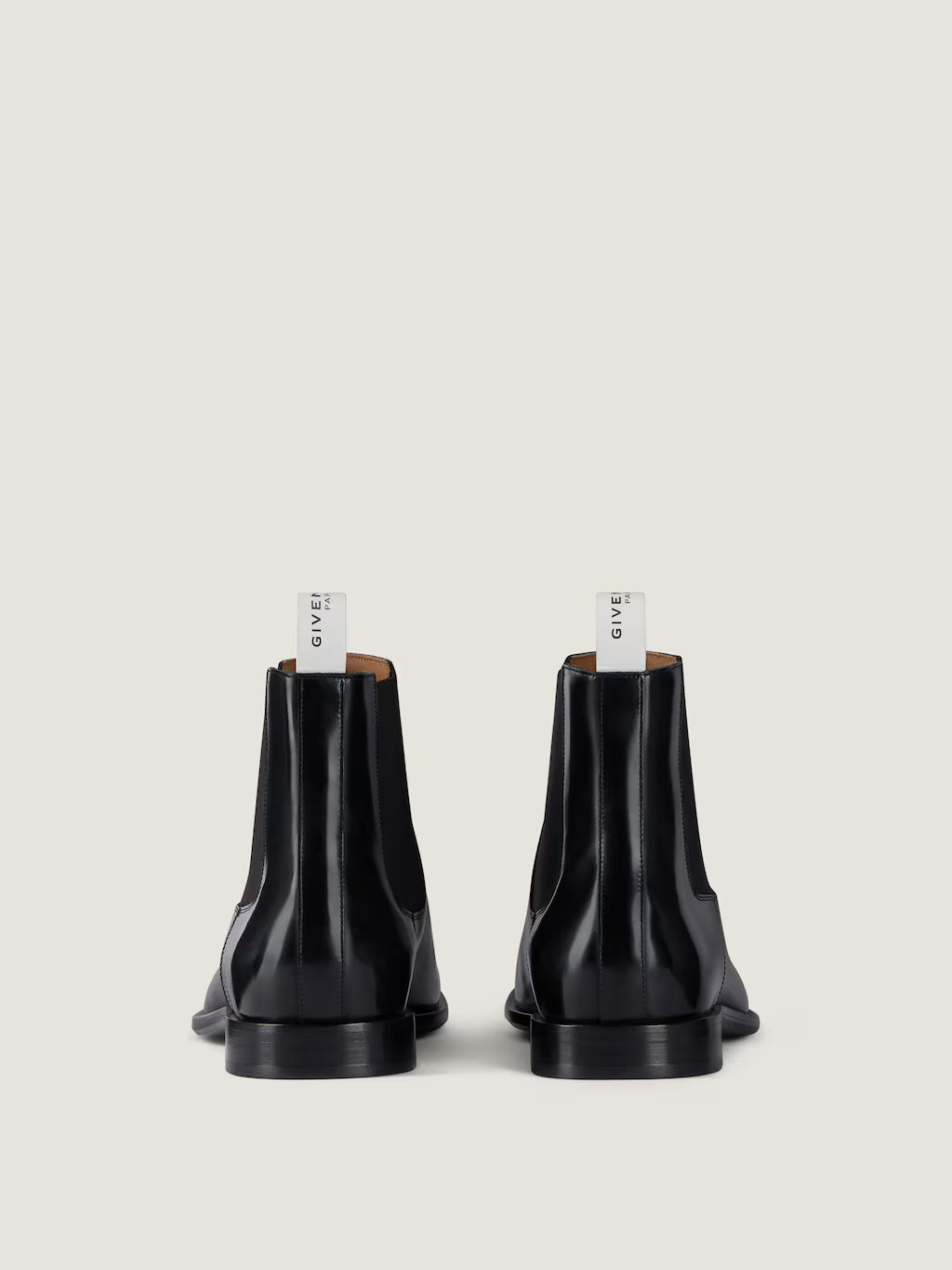 Givenchy Tux Chelsea Boots In Brushed Leather Black
