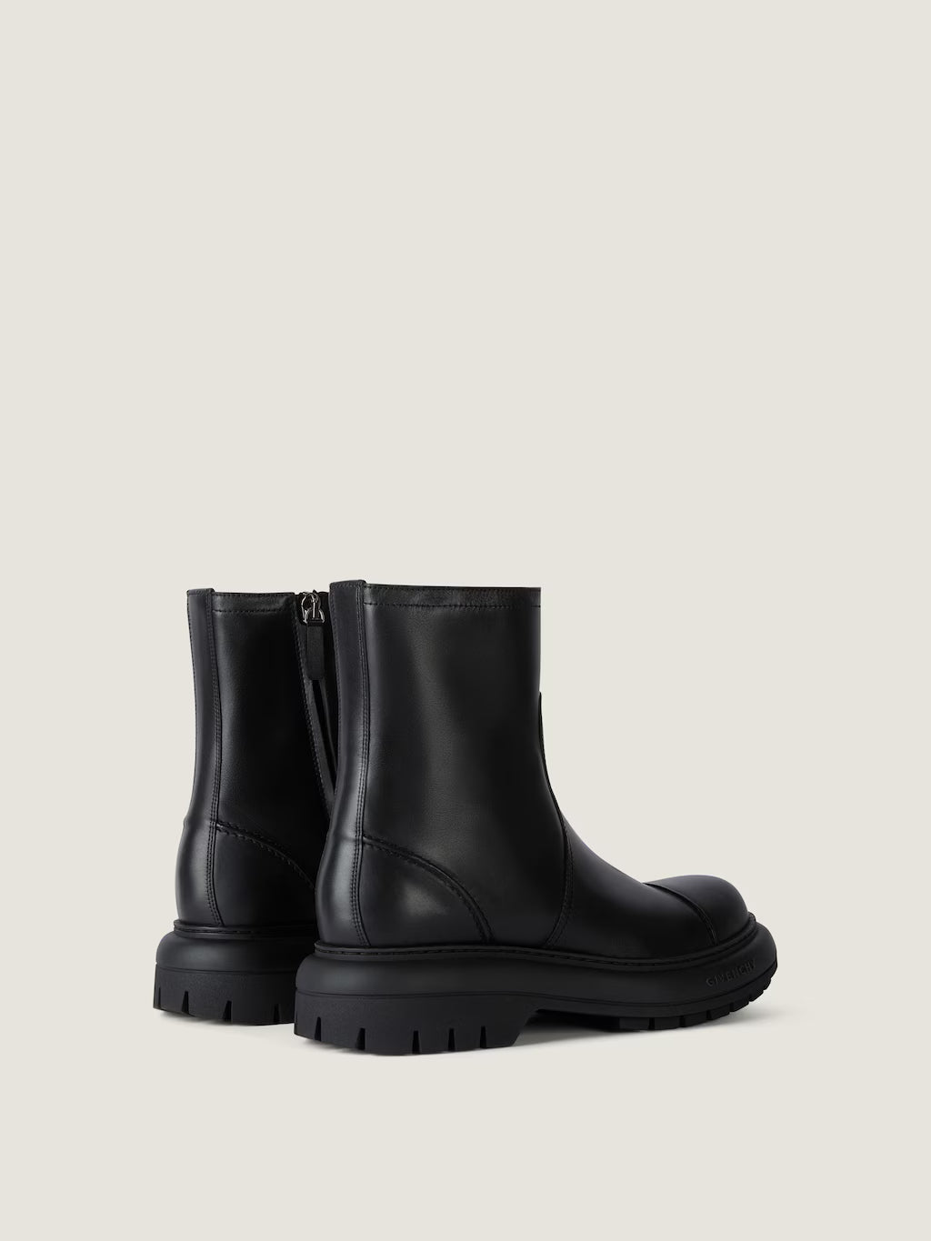 Givenchy Cargo Biker Boots Leather