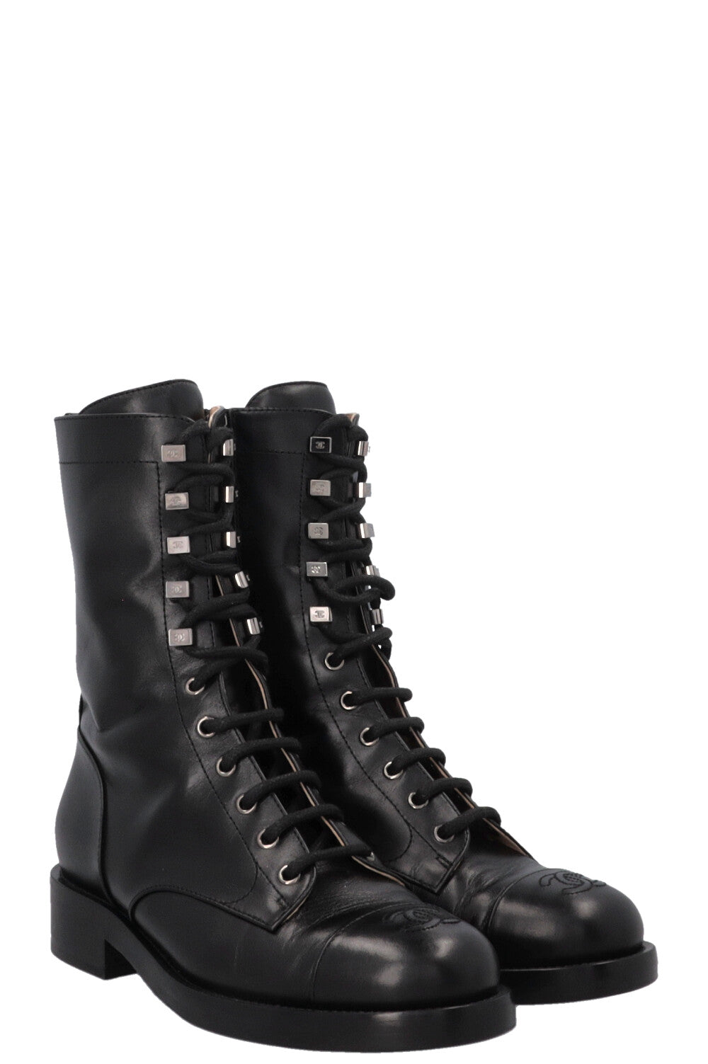 Lace Up Ankle Boots Black