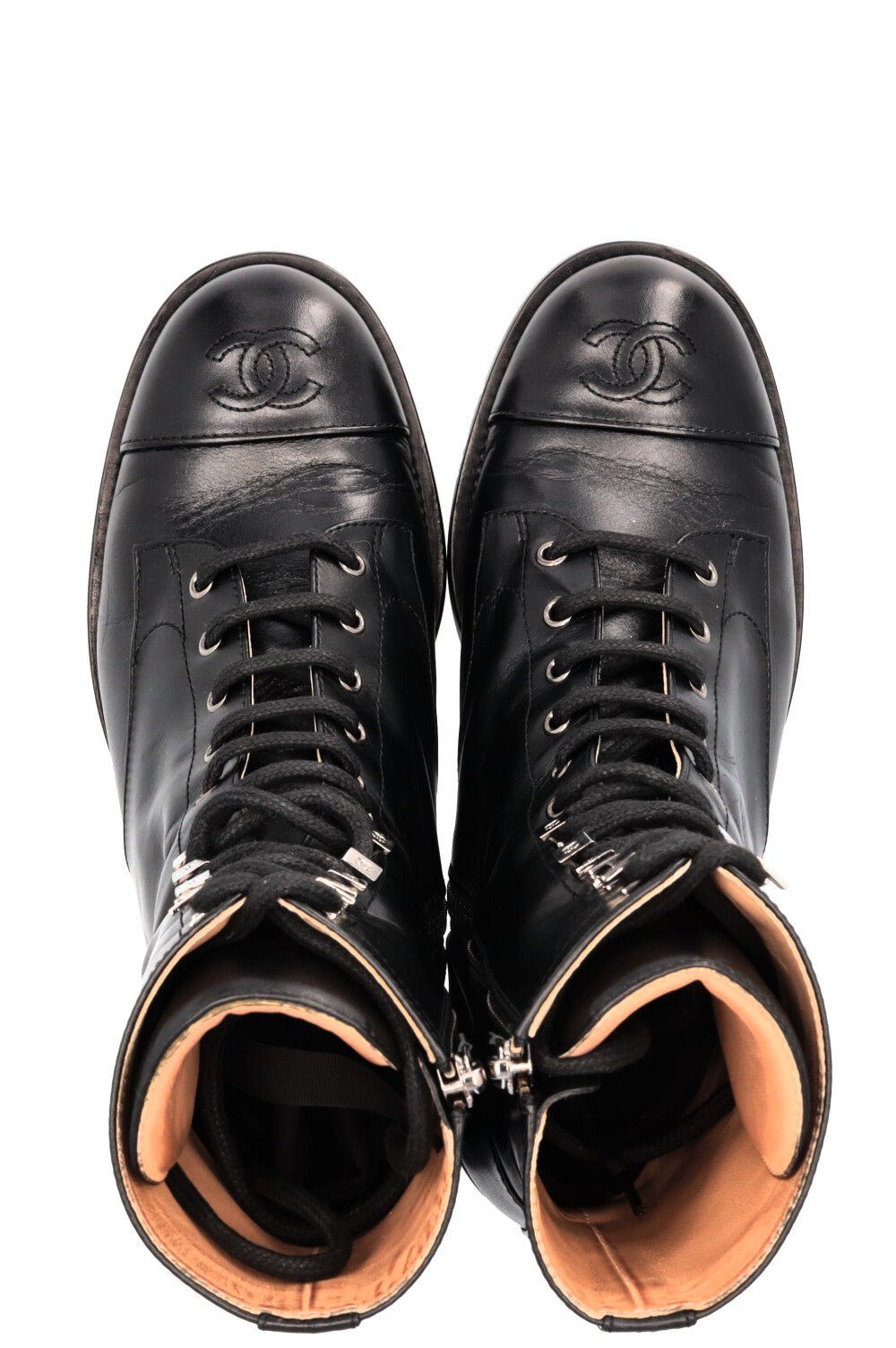 Lace Up Ankle Boots Black