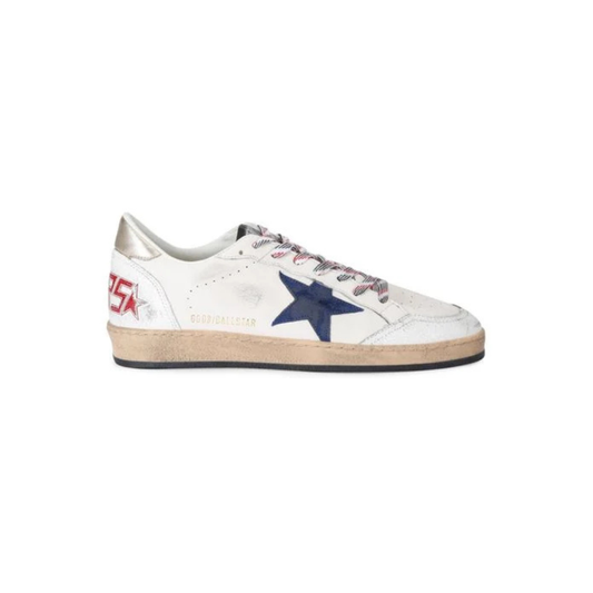 Golden Goose Ball Star Sneakers White Blue Star