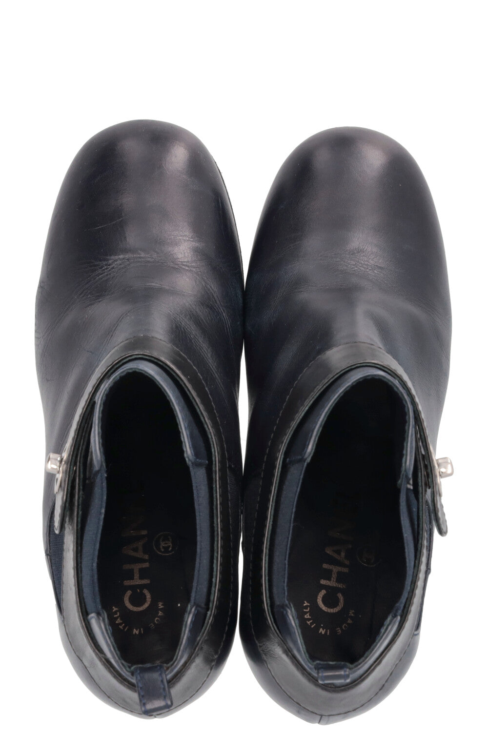 Turnlock Ankle Boots Navy