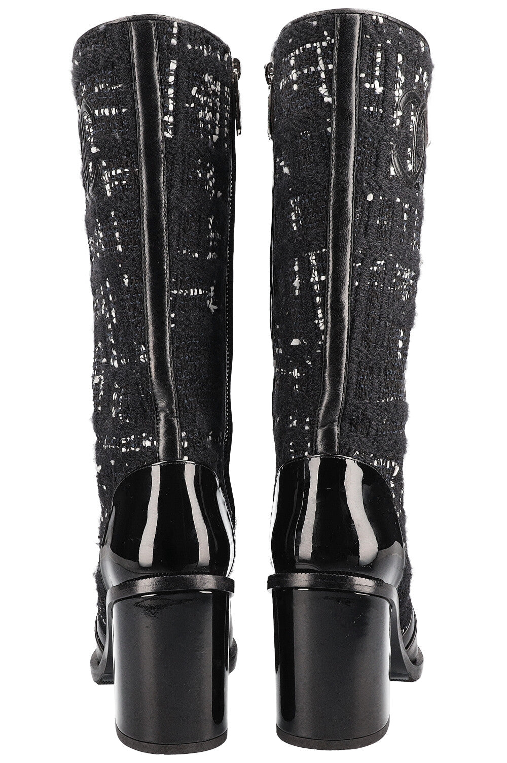 Boots Tweed Black White