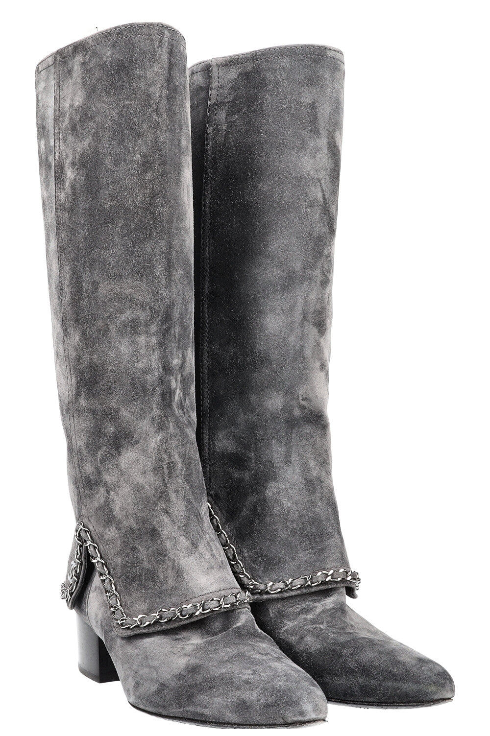 Boots Chain Suede Grey