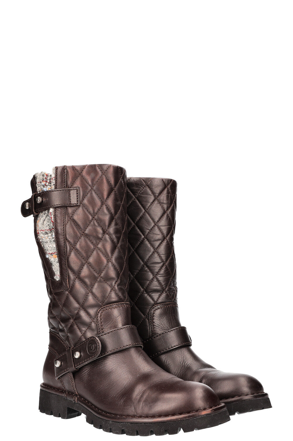 Boots Matelasse Brown