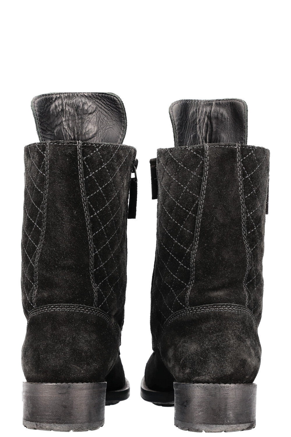 Combat Boots Suede Black