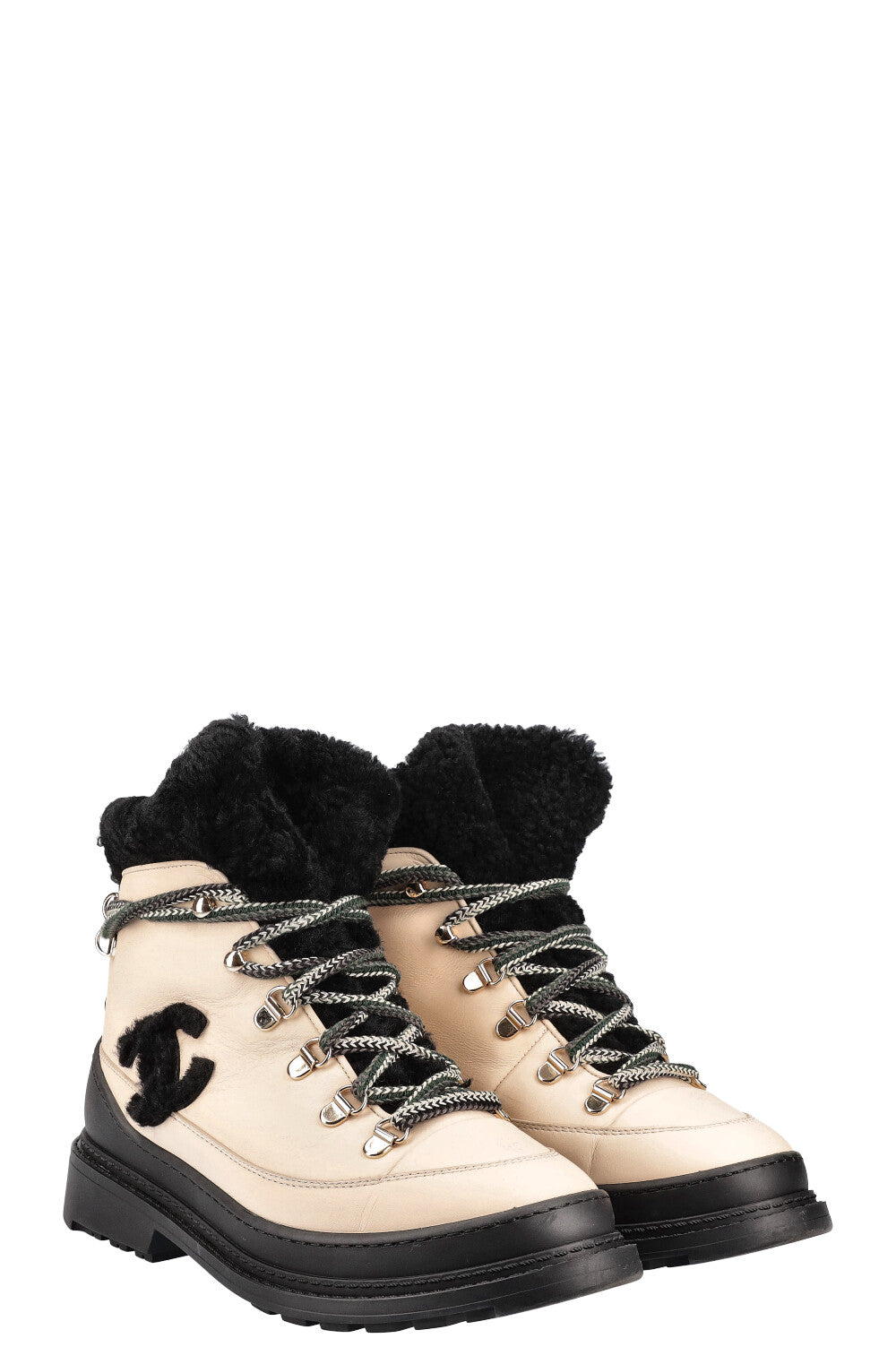 Hiking Boots Ivory
