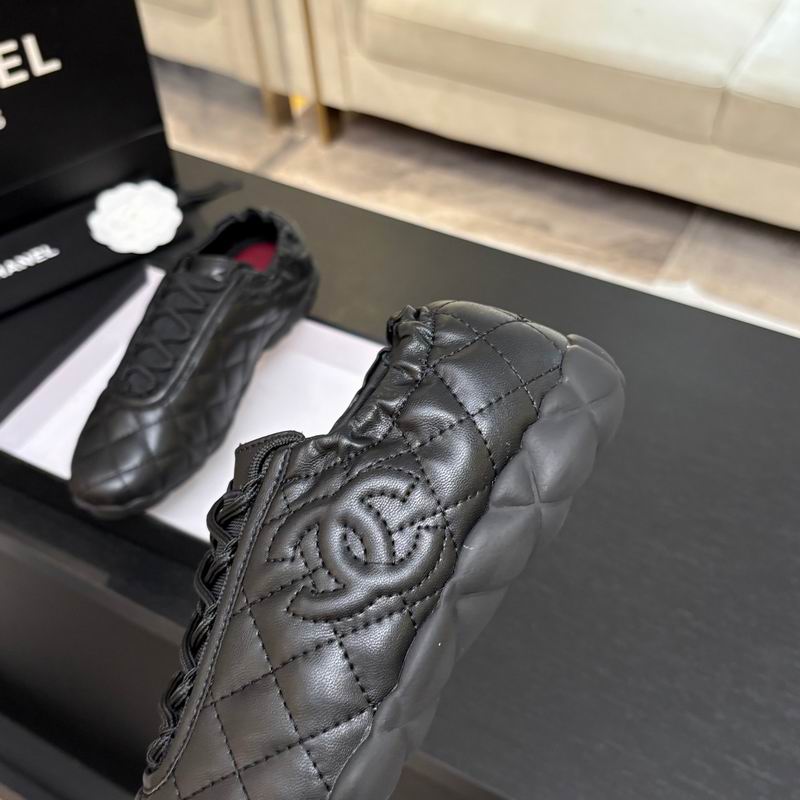 Black Quilted Lambskin Sneakers