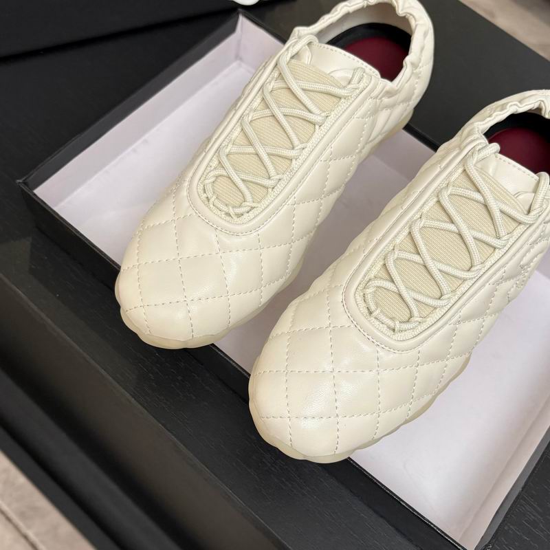 Ivory Quilted Lambskin Sneakers