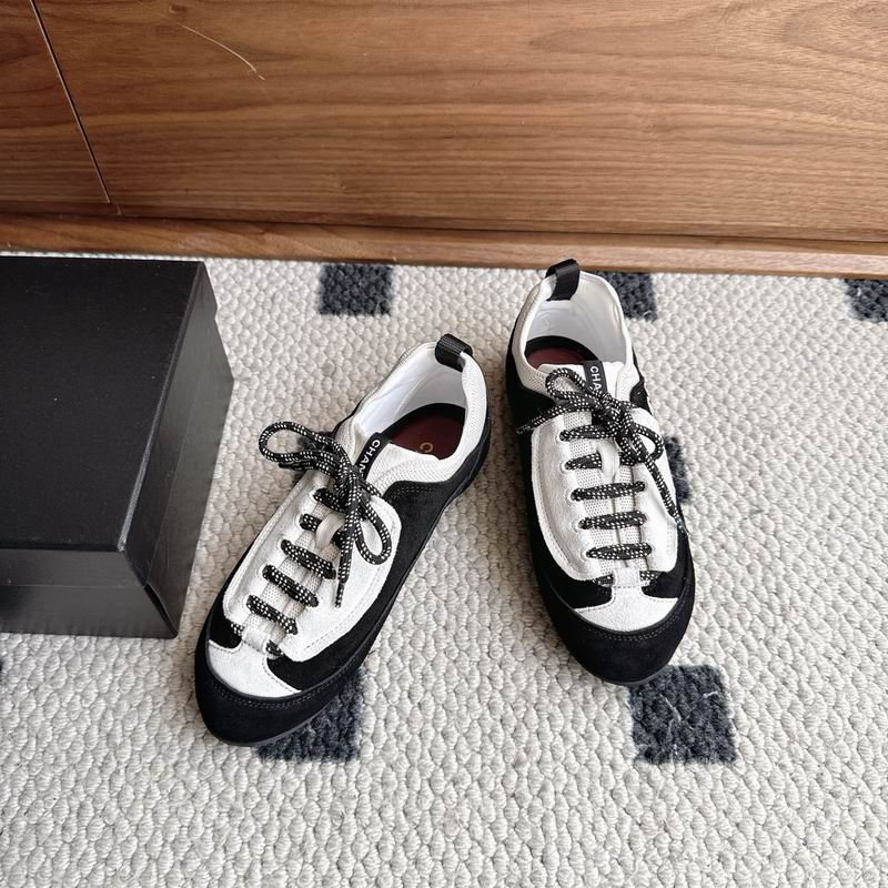 Calfskin & Mixed Fibers Sneakers Black