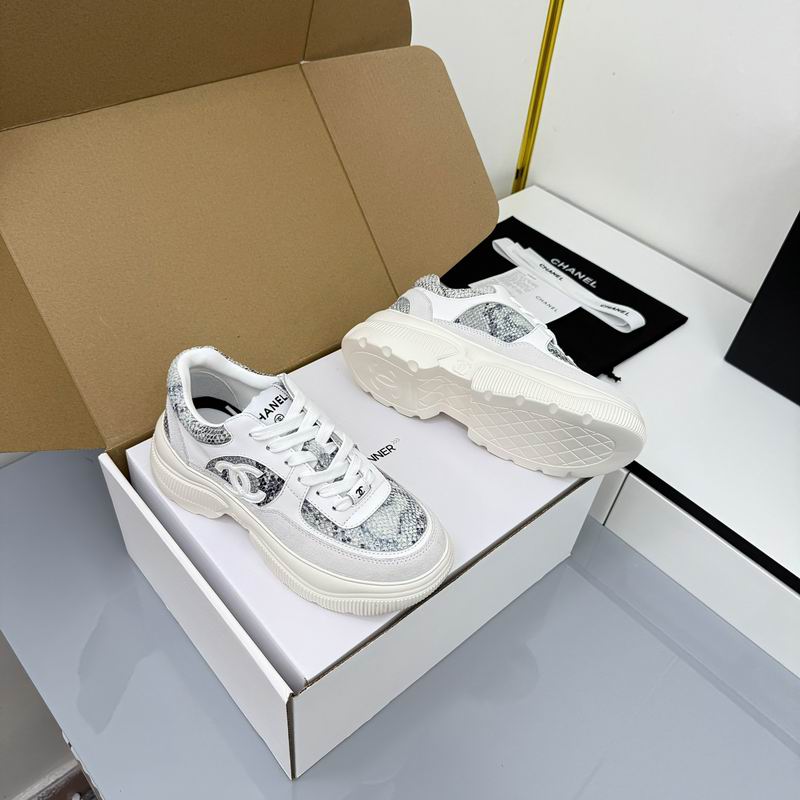 White Designer Low-Top Sneakers
