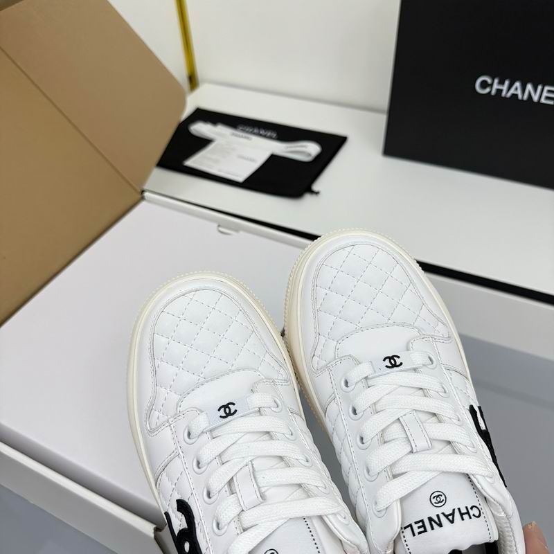 White Chunky Canvas Sneakers