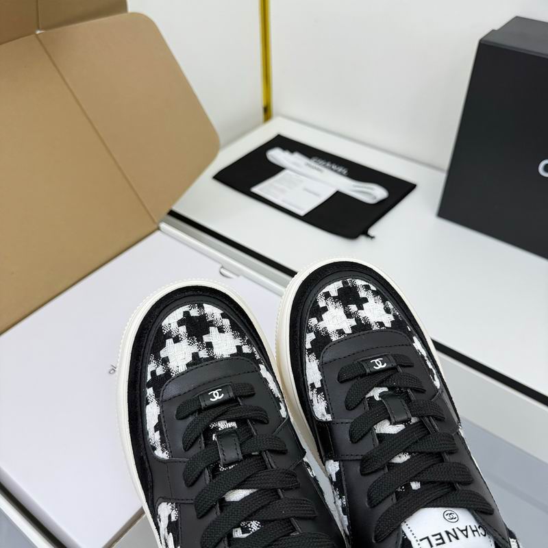 Black White Chunky Platform Sneakers