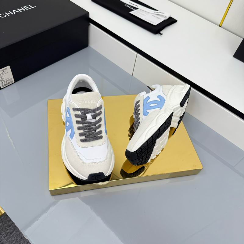 White Blue Runner Sneakers