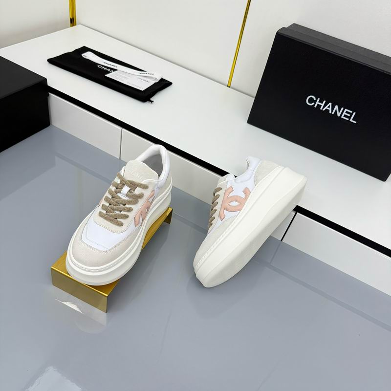 White Platform Sneakers Prominent Pink Grey