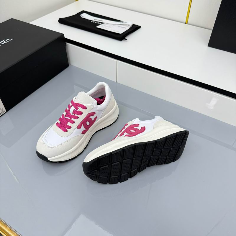 White Red Suede Kidskin
