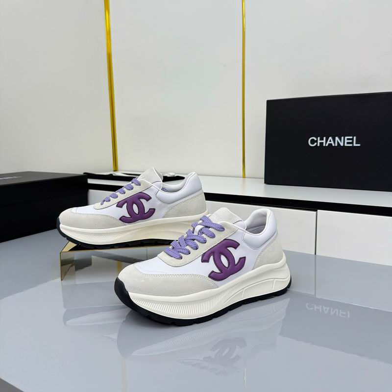 White Purple Suede Kidskin