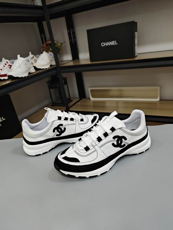 White Black Calfskin & Suede Calfskin Sneakers