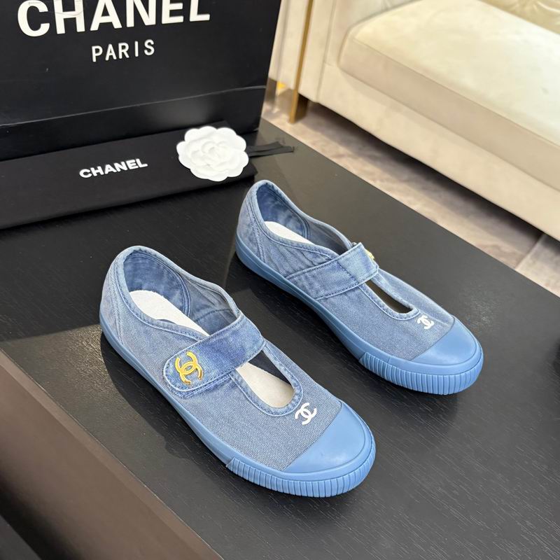 Blue Denim Mary Jane Casual Canvas Shoes
