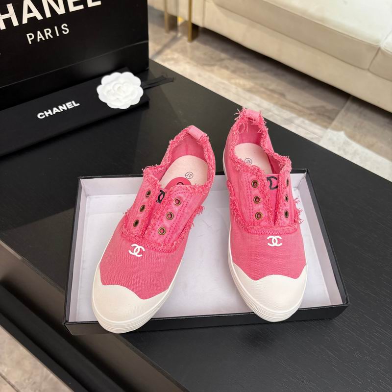 Pink Canvas Slip Casual Shoes
