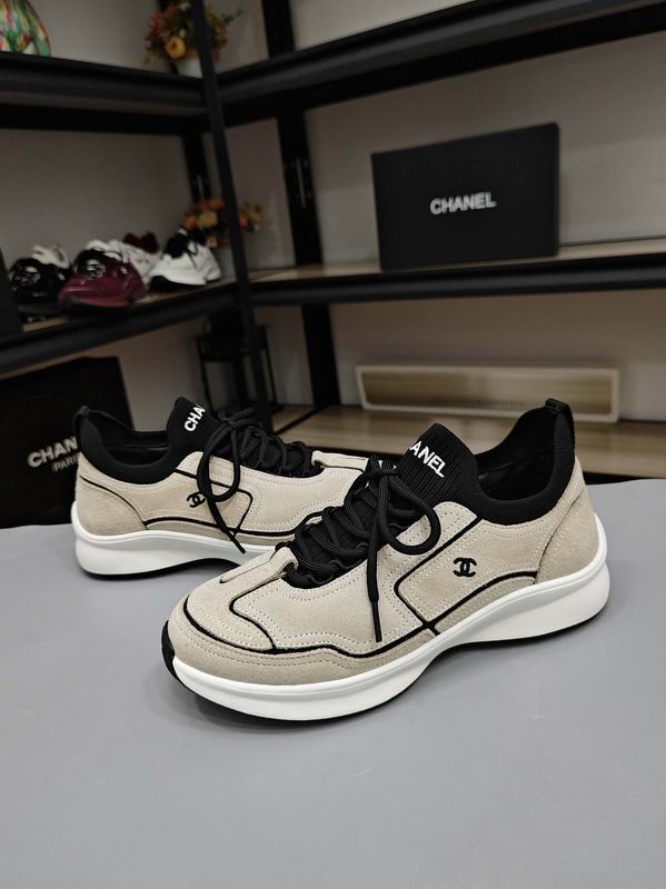 Grey Black Calfskin Mixed Fibers Sneakers