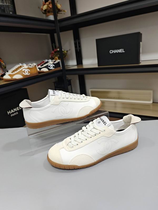White Calfskin Low Top Sneakers