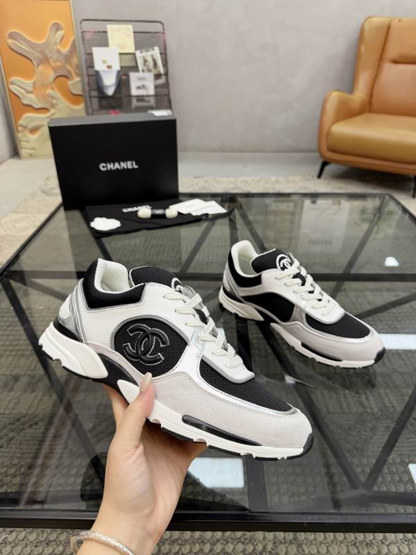 White Grey Runner Sneakers Vibrant Black Sole Accent