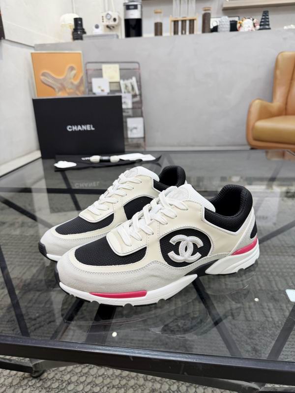 White Runner Sneakers Vibrant Pink Sole Accent