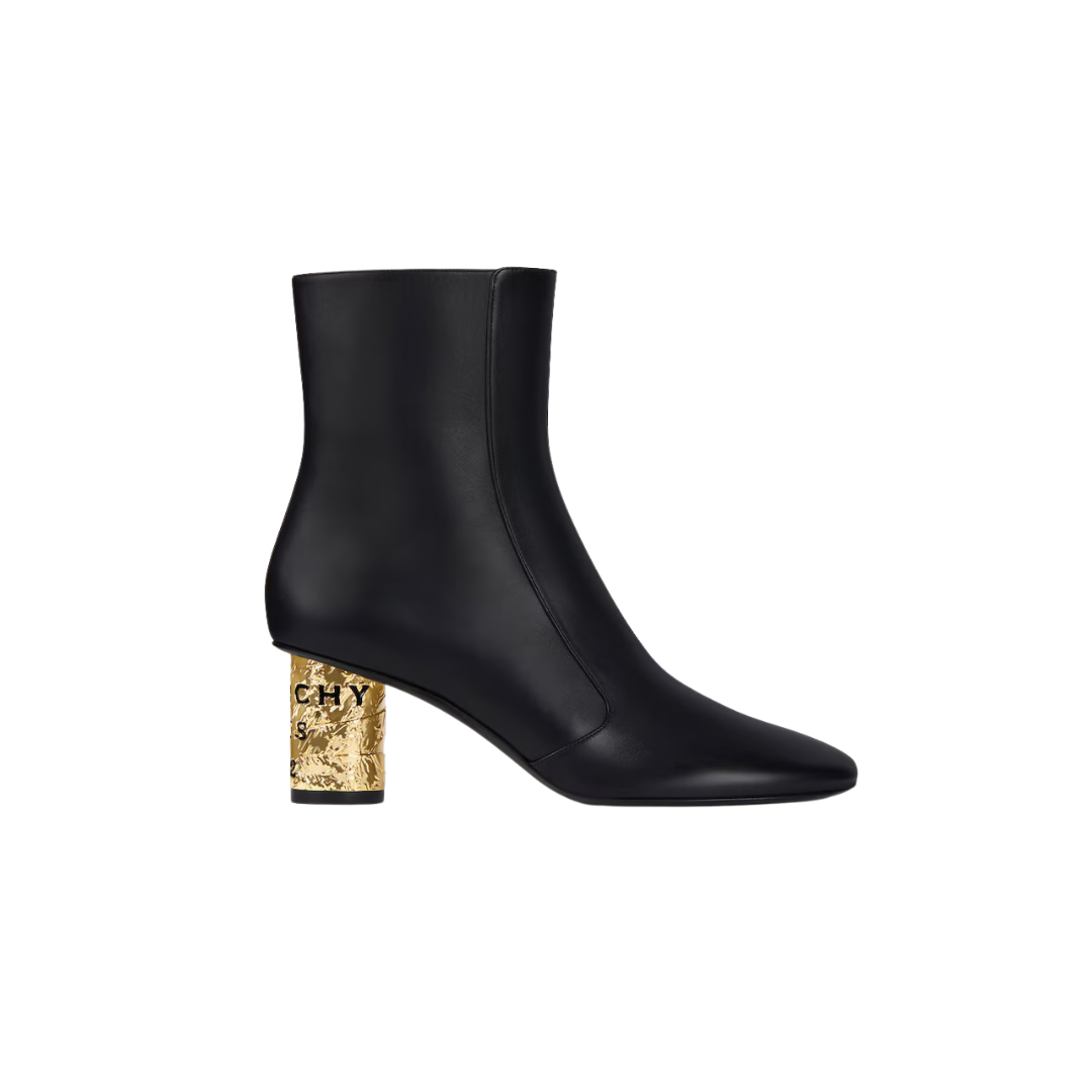 Givenchy Tape Ankle Boots In Leather Black