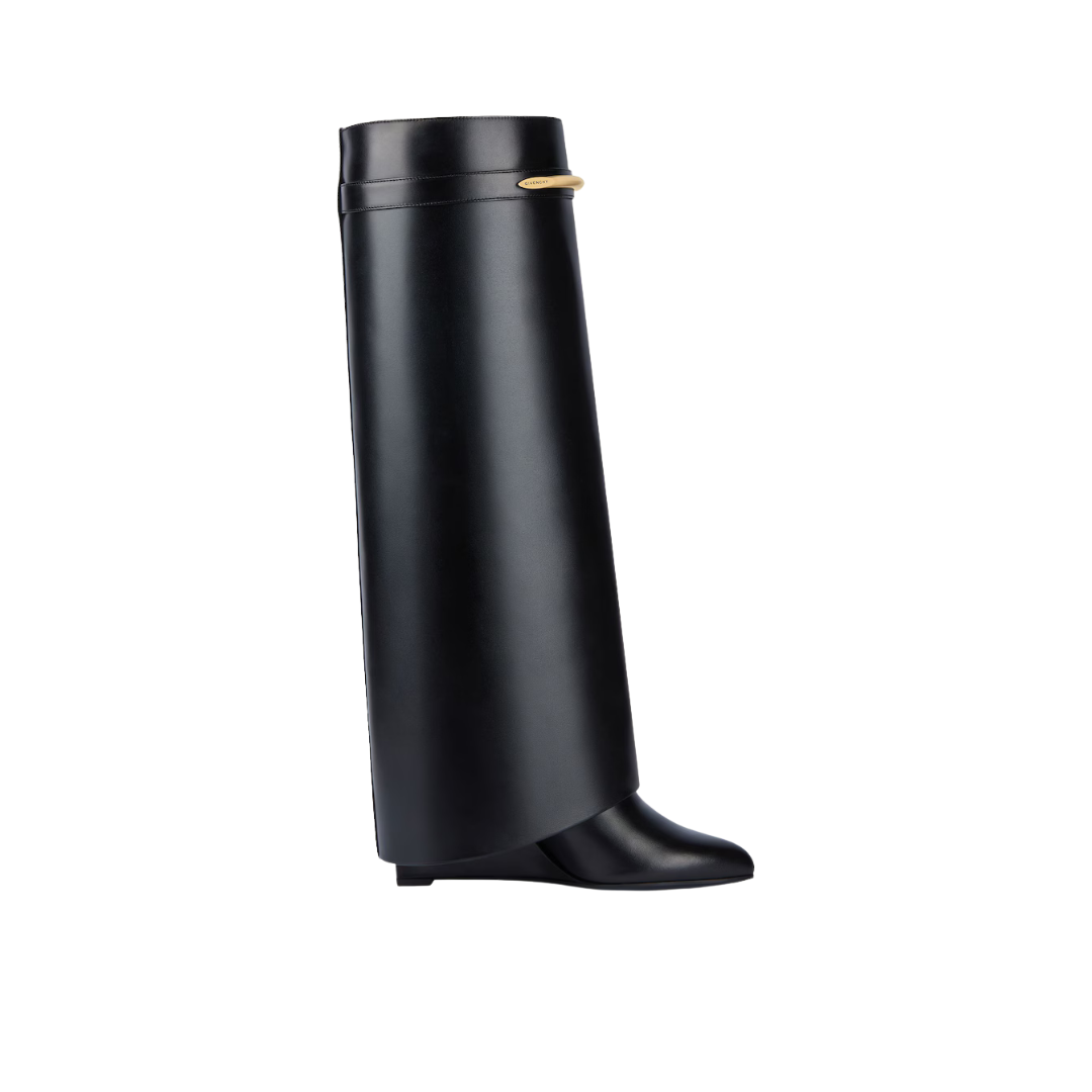 Givenchy Shark Pinch Boots In Leather Black