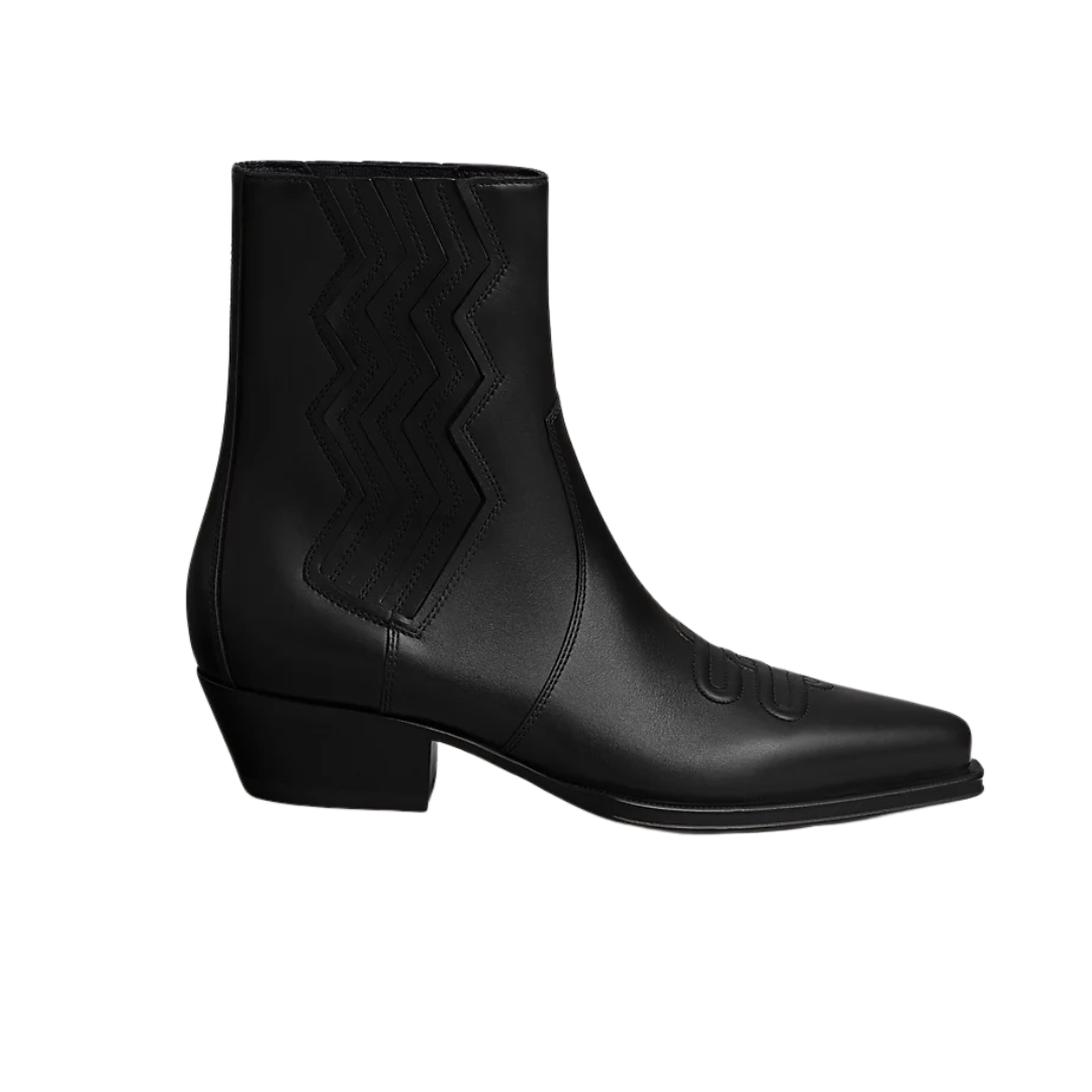 Hermes Vegas 35 Ankle Boot Noir
