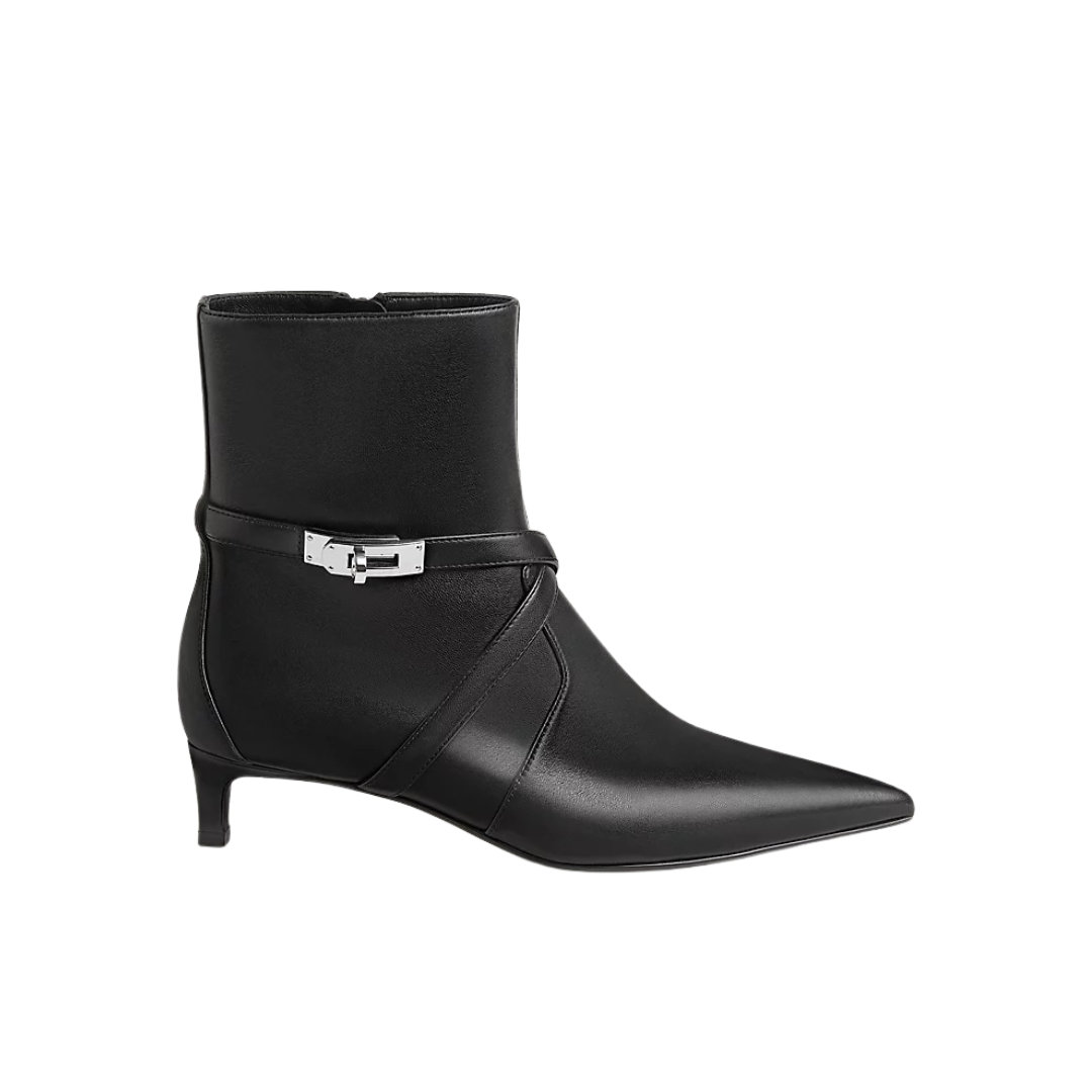 Hermes Nice 40 Ankle Boot Noir